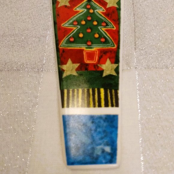 Holiday Porcelain Christmas Tree Cake/Pie Server - Picture 5 of 11